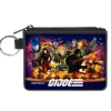 Canvas Zipper Wallet - MINI X-SMALL - GI Joe Universe Agents Explosion Group Pose and Logo Blue