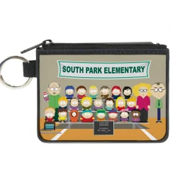 Canvas Zipper Wallet - MINI X-SMALL - SOUTH PARK ELEMENTARY 4th Grade Class Picture