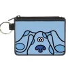 Canvas Zipper Wallet - MINI X-SMALL - Blue's Clues Blue Face Blues