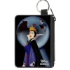 Canvas Zipper Wallet - MINI X-SMALL - Snow White Evil Queen Old Hag & Snow White Apple Scene