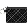 Canvas Zipper Wallet - MINI X-SMALL - Buffalo Plaid X Charcoal Black Gray