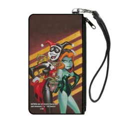 Canvas Zipper Wallet - SMALL - Harley & Ivy Issue #1 Laughing Mad Stripe Cover Pose