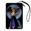 Canvas Zipper Wallet - SMALL - Snow White Evil Queen Old Hag & Snow White Apple Scene