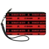 Canvas Zipper Wallet - SMALL - The Suicide Squad 2021 CUIDADO HARLEY QUINN Caution Stripe Red Black