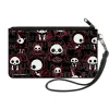 Canvas Zipper Wallet - SMALL - Skelanimals Character Collage Black/Gray/Red/White