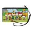 Canvas Zipper Wallet - SMALL - Peanuts Gang Backyard Baseball Group Pose