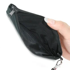 Canvas Zipper Wallet - SMALL - Superman Heart Shield Black/Pinks