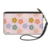 Canvas Zipper Wallet - SMALL - Mickey Mouse Ears Icon Flowers Pink/Multi Pastel