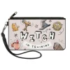 Canvas Zipper Wallet - SMALL - Harry Potter WITCH IN TRAINING Collage Light Pink
