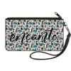 Canvas Zipper Wallet - SMALL - ENCANTO Script Logo White