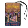 Canvas Zipper Wallet - SMALL - Harry Potter and the Sorcerer's Stone Book Cover Drawing