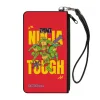 Canvas Zipper Wallet - SMALL - Teenage Mutant Ninja Turtles NINJA TOUGH Group Pose Red/Yellow