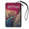 Canvas Zipper Wallet - SMALL - Harry Potter and the Chamber of Secrets Book Cover Drawing