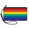 Canvas Zipper Wallet - SMALL - Rainbow Print