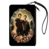 Canvas Zipper Wallet - SMALL - Supernatural Sam and Dean Winchester Saints and Sinners Pose