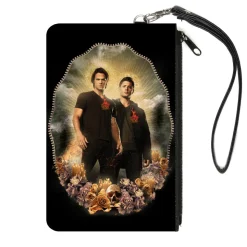 Canvas Zipper Wallet - SMALL - Supernatural Sam and Dean Winchester Saints and Sinners Pose