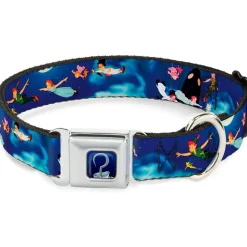 Captain Hook's Hook Full Color Seatbelt Buckle Collar - Peter Pan Flying Scene