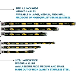 CARS 3 Emblem Full Color Black Silver Red Seatbelt Buckle Collar - Cars 3 CRUZ Car Profile Black/Blue/Yellow