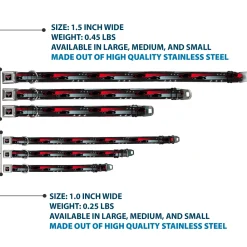 CARS 3 Emblem Full Color Black Silver Red Seatbelt Buckle Collar - Cars 3 Cars Stripes/Stars Grays/Blues/Reds