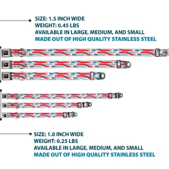 Cars 3 Piston Cup Champion Icon Full Color Red Black White Seatbelt Buckle Collar - Cars 3 Cars Crossing White/Blues/Reds