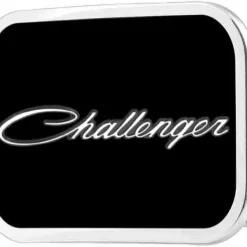 CHALLENGER Script Framed FCG Black/White/Gray - Chrome Rock Star Buckle