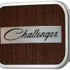 CHALLENGER Script Framed Marquetry Black Walnut/Metal - Matte Rock Star Buckle