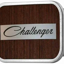 CHALLENGER Script Framed Marquetry Black Walnut/Metal - Matte Rock Star Buckle