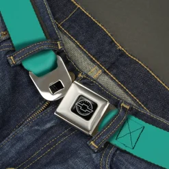 Chevy Seatbelt Belt - Teal Webbing