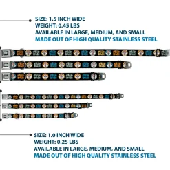 CHIP & DALE Text Logo Full Color Black/Gray Seatbelt Buckle Collar - CHIP & DALE Expression Bubbles Black/Multi Color