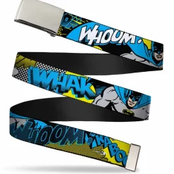 Chrome Buckle Web Belt - Batman Scene1 Webbing