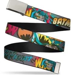 Chrome Buckle Web Belt - Batman Dark Knight Webbing