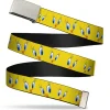 Chrome Buckle Web Belt - Tweety Bird Expressions2 Webbing