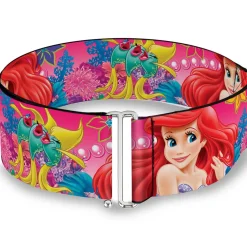 Cinch Waist Belt - Ariel Flounder Fish Trio Poses Pinks