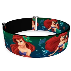 Cinch Waist Belt - Ariel Poses w Flounder Green Blue Fade