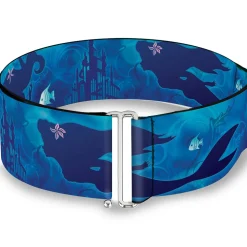 Cinch Waist Belt - Ariel Silhouette Poses Castle Blues