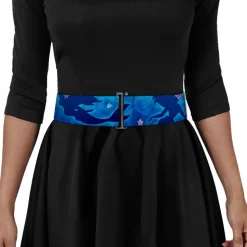 Cinch Waist Belt - Ariel Silhouette Poses Castle Blues