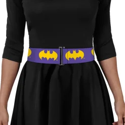 Cinch Waist Belt - Batman Signal Purple Yellow