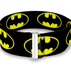 Cinch Waist Belt - Batman Shield-2 Black Yellow
