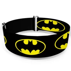 Cinch Waist Belt - Batman Shield-2 Black Yellow