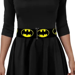 Cinch Waist Belt - Batman Shield-2 Black Yellow