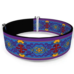 Cinch Waist Belt - Classic Aladdin Magic Carpet Tapestry Blue Purple Gold Red