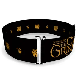 Cinch Waist Belt - FANTASTIC BEASTS THE CRIMES OF GRINDELWALD Obscurus Books Icons Black Golds