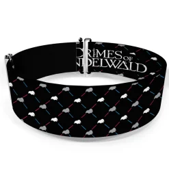 Cinch Waist Belt - FANTASTIC BEASTS THE CRIMES OF GRINDELWALD Baby Niffler Monogram Black Silver Pink Blue