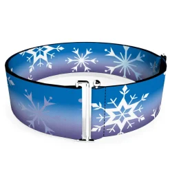 Cinch Waist Belt - Frozen II Snowflakes Blues Purples White