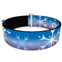 Cinch Waist Belt - Frozen II Snowflakes Blues Purples White