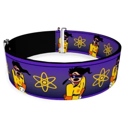Cinch Waist Belt - Goofy Movie Max Powerline Poses Purples Yellows