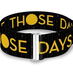 Cinch Waist Belt - Joy Poses Rain ONE OF THOSE DAYS Black Gray Blues Yellow