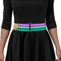 Cinch Waist Belt - Little Mermaid Stripe Shell Purple Green Gold