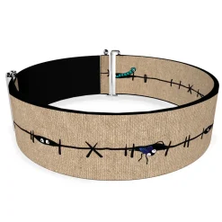 Cinch Waist Belt - Nightmare Before Christmas Oogie Boogie Bugs Bounding Tans Black Multi Color