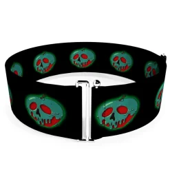 Cinch Waist Belt - Snow White Poisoned Apple Black Green Red